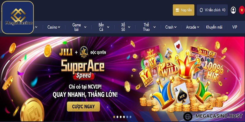 Megacasino thuộc top sân chơi trẻ thành công trên thị trường